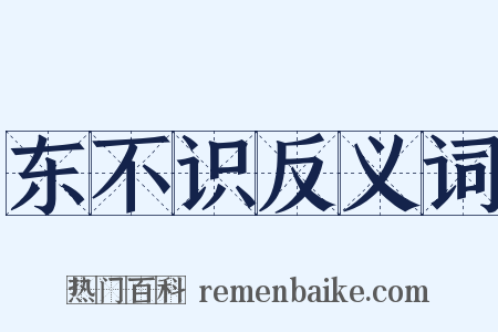 东不识反义词是什么意思的图片
